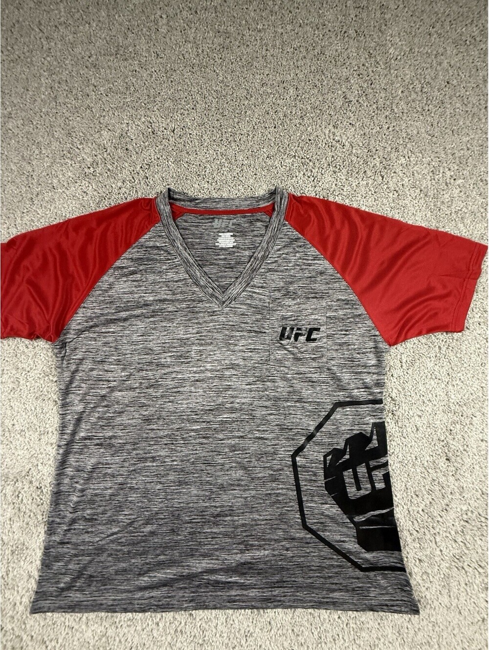 NEW Womens Size X Large UFC Shirt Fist Logo Space Dye Tee Brand New